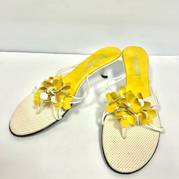 Sam & Libby Yellow Floral Sandals - Picture 2 of 5